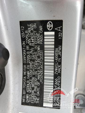 JTDZN3EU6C3120331 2012 TOYOTA PRIUS photo no. 14