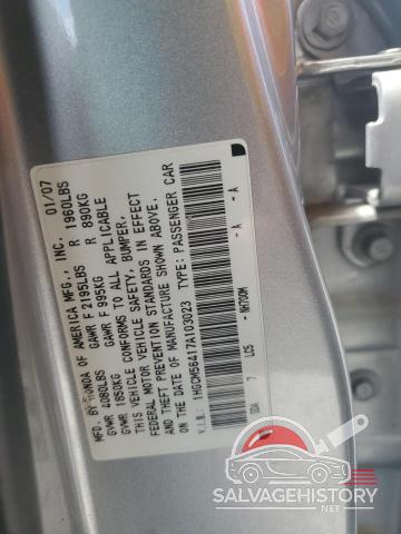 1HGCM56417A103023 2007 HONDA ACCORD photo no. 12