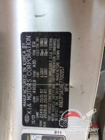 KNDJP3A5XE7700957 2014 KIA SOUL photo no. 12