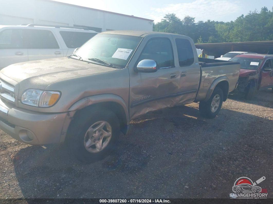 5TBBT44103S361121 2003 TOYOTA TUNDRA photo no. 2