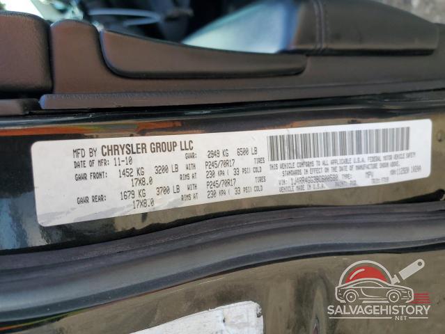 1J4RR4GG3BC600580 2011 JEEP GRAND CHER photo no. 13