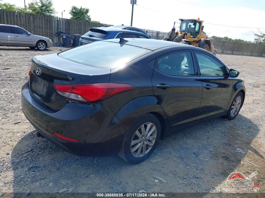 5NPDH4AE6EH543987 2014 HYUNDAI ELANTRA photo no. 4