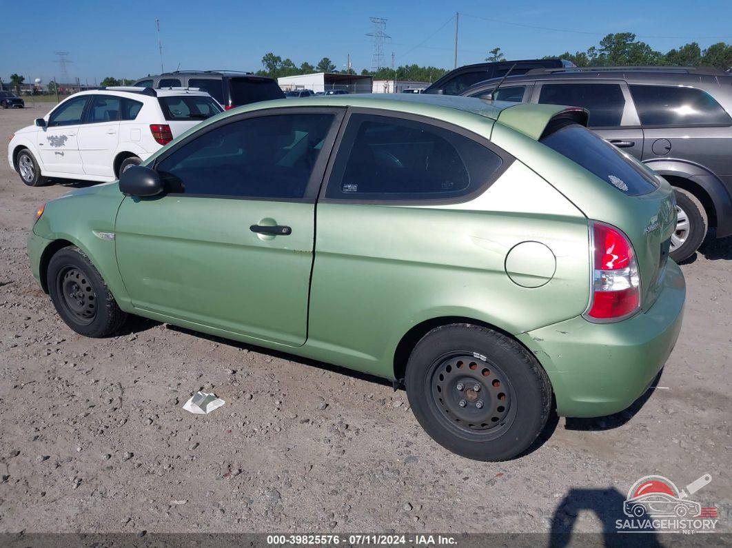 KMHCM36C07U002365 2007 HYUNDAI ACCENT photo no. 3