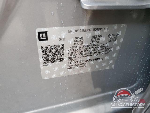 1G4ZP5SS9JU148894 2018 BUICK LACROSSE photo no. 12