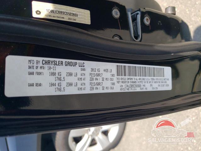 1C4NJCBB9CD503669 2012 JEEP COMPASS photo no. 13