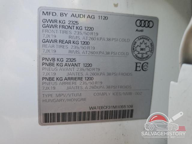 WA1EECF31M1055108 2021 AUDI Q3 photo no. 14