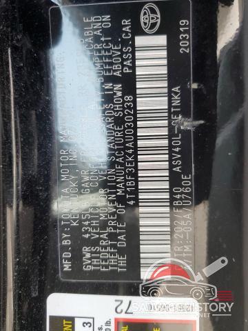 4T1BF3EK4AU030238 2010 TOYOTA CAMRY photo no. 13