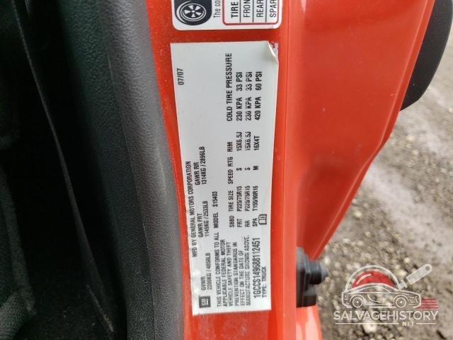 1GCCS149688112451 2008 CHEVROLET COLORADO photo no. 12