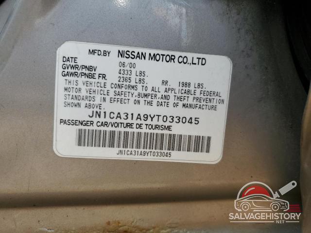 JN1CA31A9YT033045 2000 NISSAN MAXIMA photo no. 12