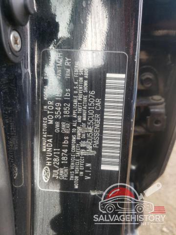 KMHCU5AE5CU015076 2012 HYUNDAI ACCENT photo no. 13
