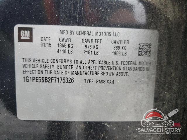 1G1PE5SB2F7176326 2015 CHEVROLET CRUZE photo no. 13