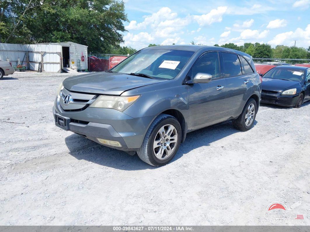 2HNYD28458H542383 2008 ACURA MDX photo no. 2