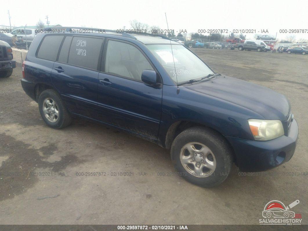 JTEGD21A050121958 2005 TOYOTA HIGHLANDER photo no. 10
