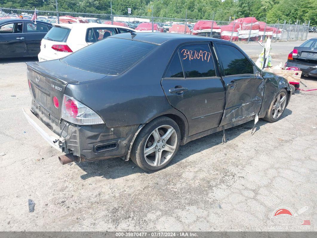 JTHBD182910029473 2001 LEXUS IS 300 photo no. 4
