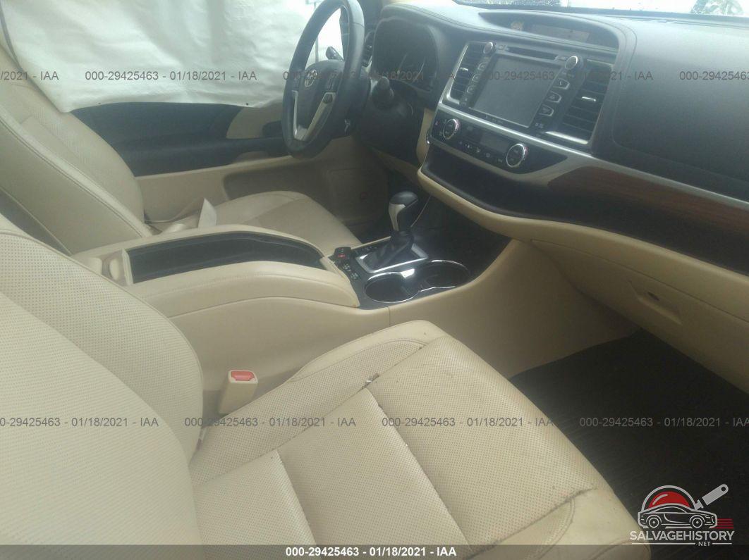 5TDDZRFHXHS360796 2017 TOYOTA HIGHLANDER photo no. 5