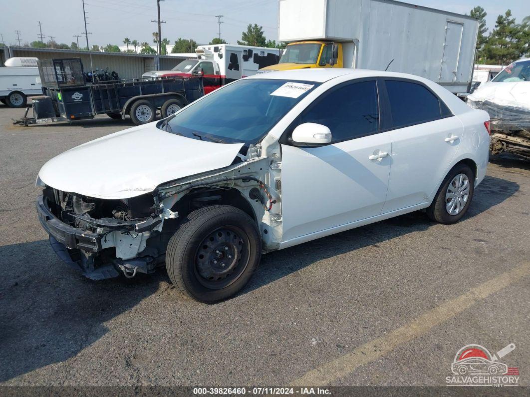 KNAFU4A25A5166408 2010 KIA FORTE photo no. 2