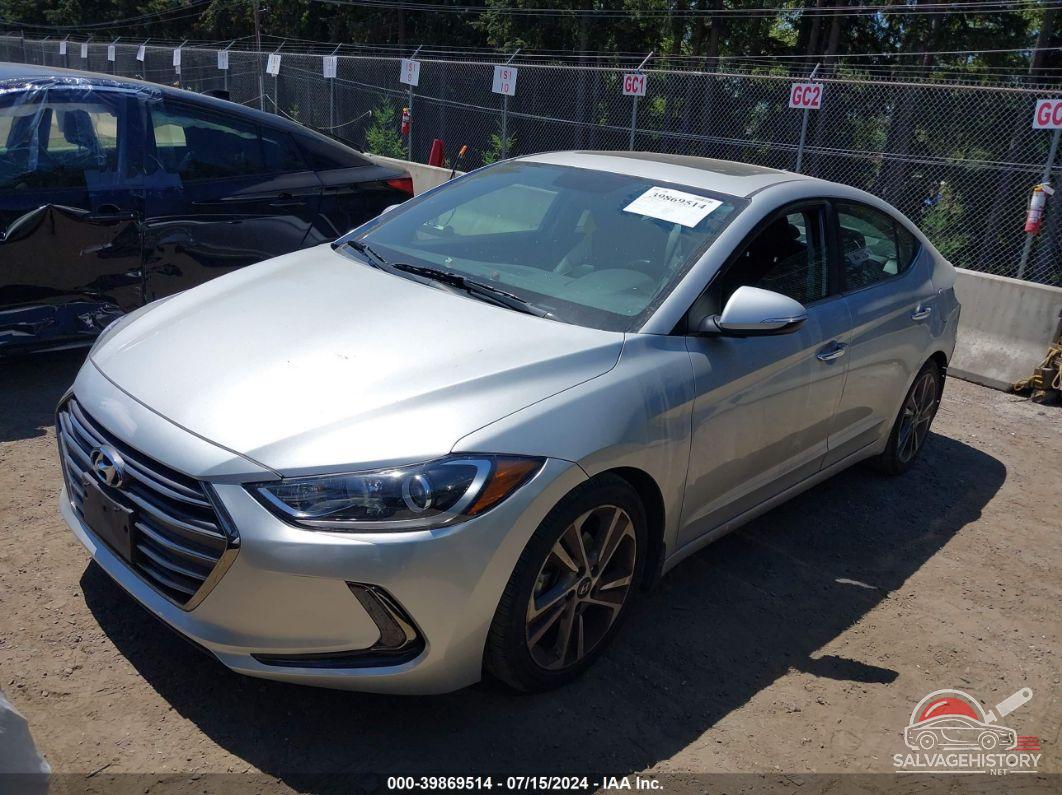 5NPD84LF1HH055573 2017 HYUNDAI ELANTRA photo no. 2
