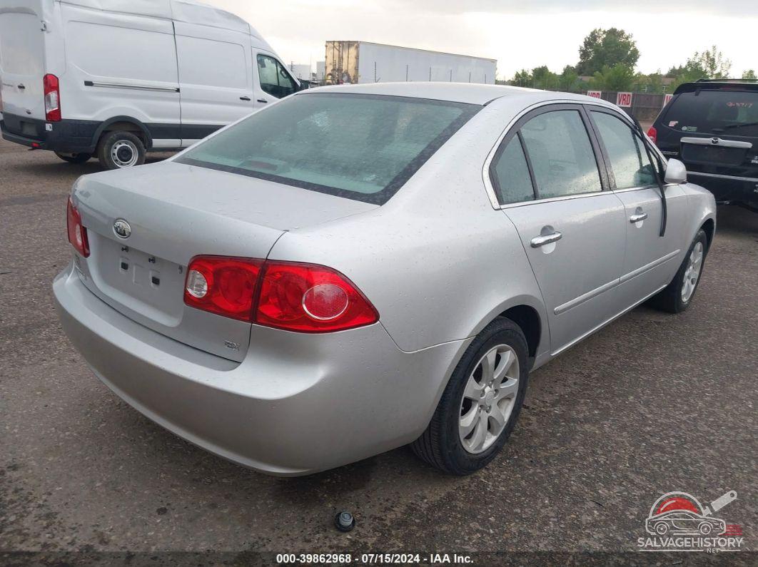 KNAGE123685228335 2008 KIA OPTIMA photo no. 4