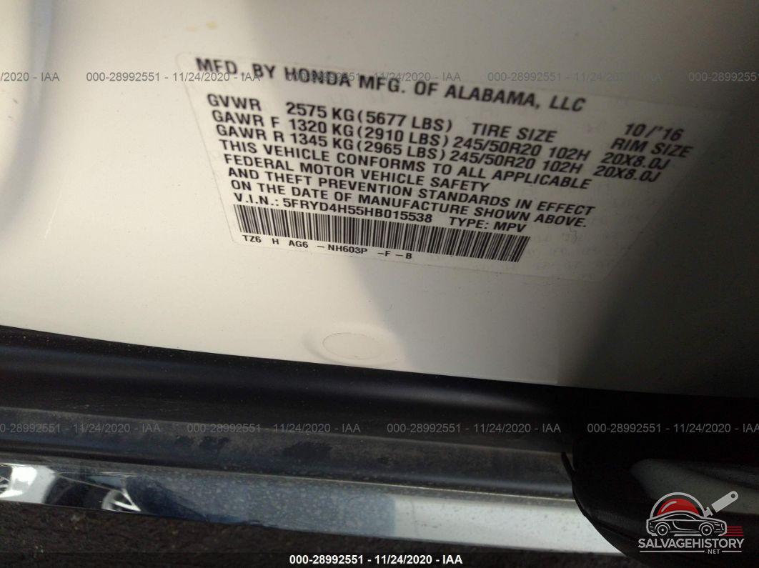 5FRYD4H55HB015538 2017 ACURA MDX photo no. 9