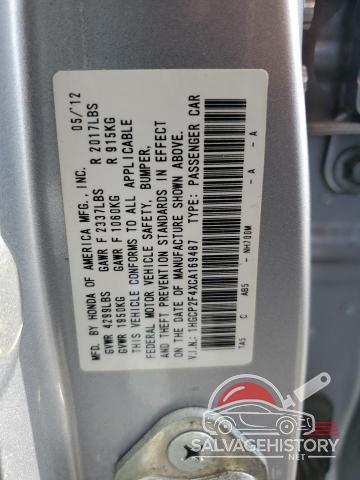 1HGCP2F4XCA169487 2012 HONDA ACCORD photo no. 13
