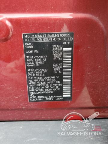 KNMAT2MT0FP561908 2015 NISSAN ROGUE photo no. 13