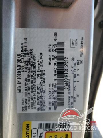 3FA6P0H71ER159212 2014 FORD FUSION photo no. 12