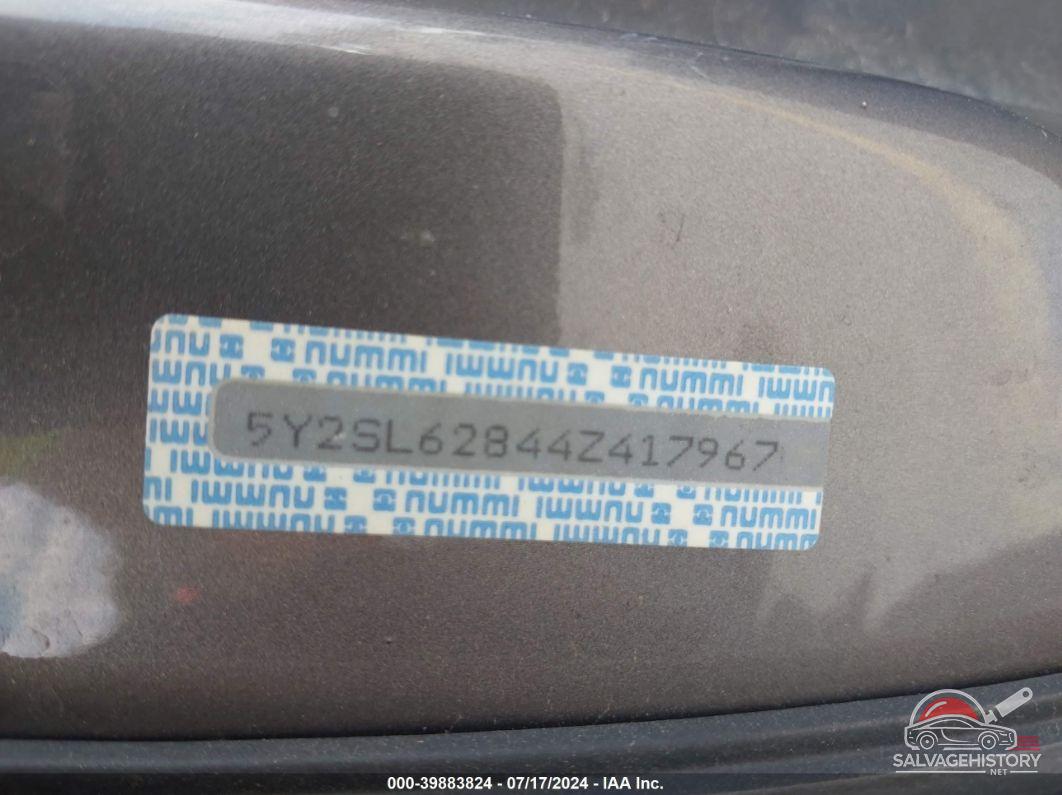 5Y2SL62844Z417967 2004 PONTIAC VIBE photo no. 9