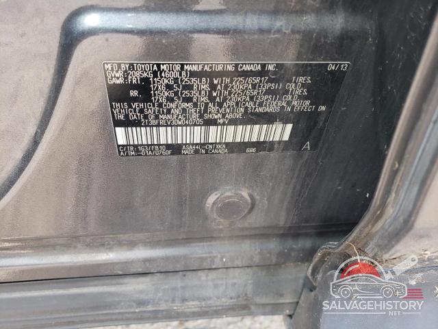 2T3BFREV3DW040705 2013 TOYOTA RAV4 photo no. 13