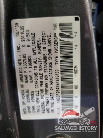 1HGCP26429A146469 2009 HONDA ACCORD photo no. 13