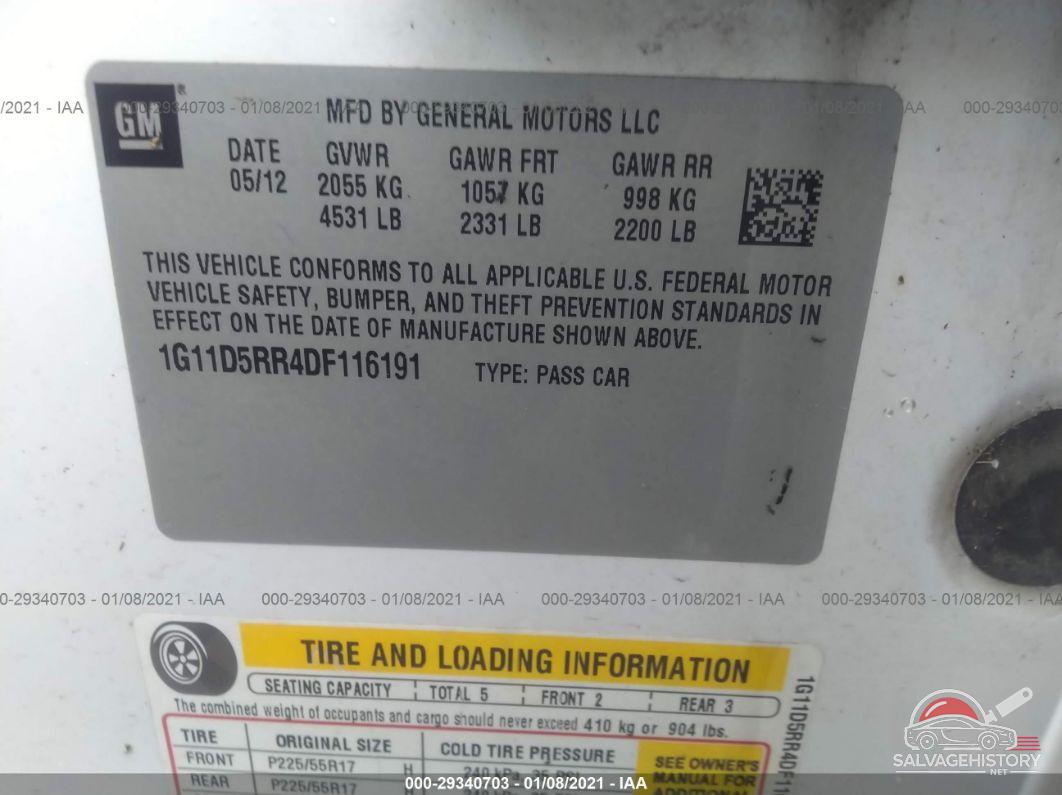 1G11D5RR4DF116191 2013 CHEVROLET MALIBU photo no. 9