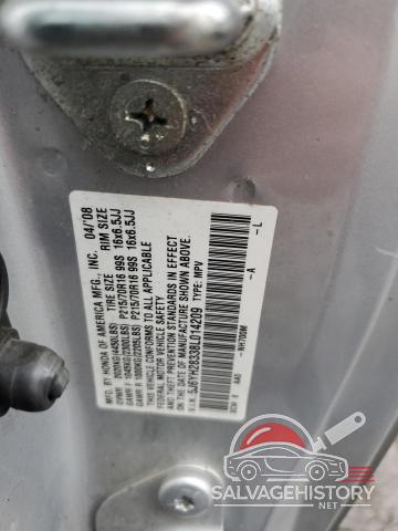 5J6YH28338L014209 2008 HONDA ELEMENT photo no. 12