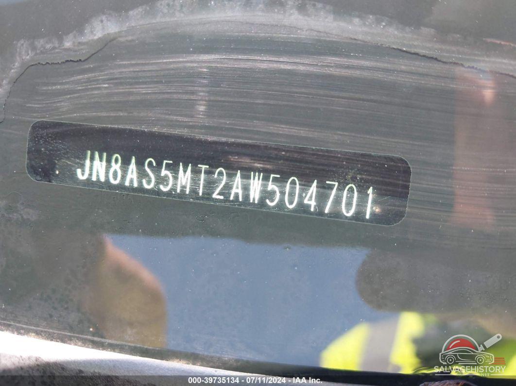 JN8AS5MT2AW504701 2010 NISSAN ROGUE photo no. 9