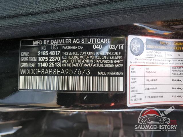 WDDGF8AB8EA957673 2014 MERCEDES-BENZ C-CLASS photo no. 13