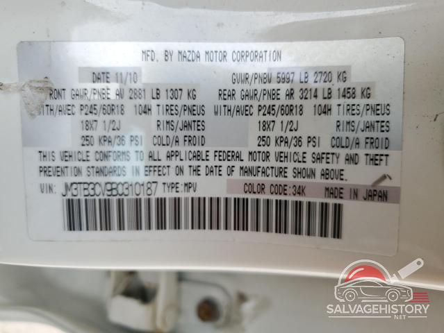 JM3TB3CV9B0310187 2011 MAZDA CX-9 photo no. 13