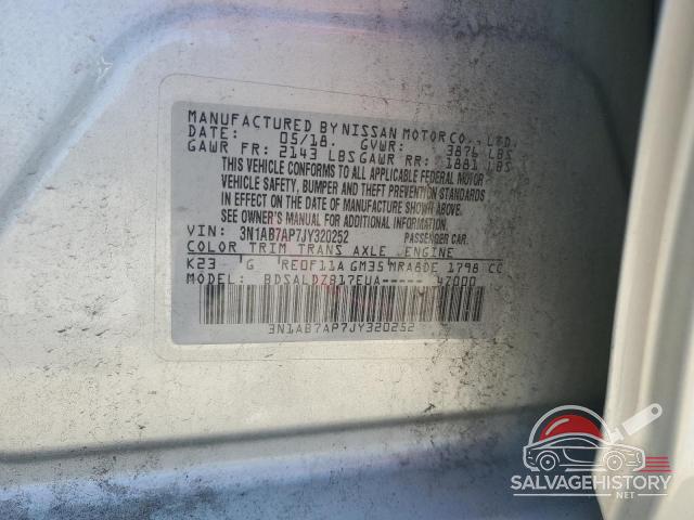 3N1AB7AP7JY320252 2018 NISSAN SENTRA photo no. 12
