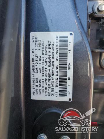 19UUA66216A047486 2006 ACURA TL photo no. 12