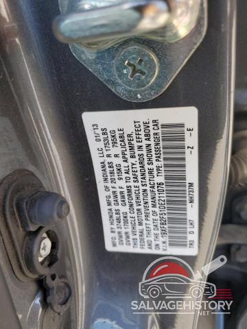 19XFB2F51DE211076 2013 HONDA CIVIC photo no. 12