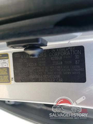 KNAGM4A79D5403096 2013 KIA OPTIMA photo no. 12