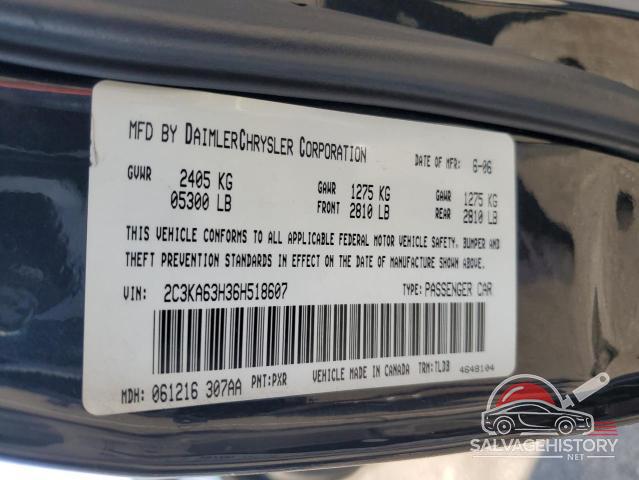2C3KA63H36H518607 2006 CHRYSLER 300 photo no. 12
