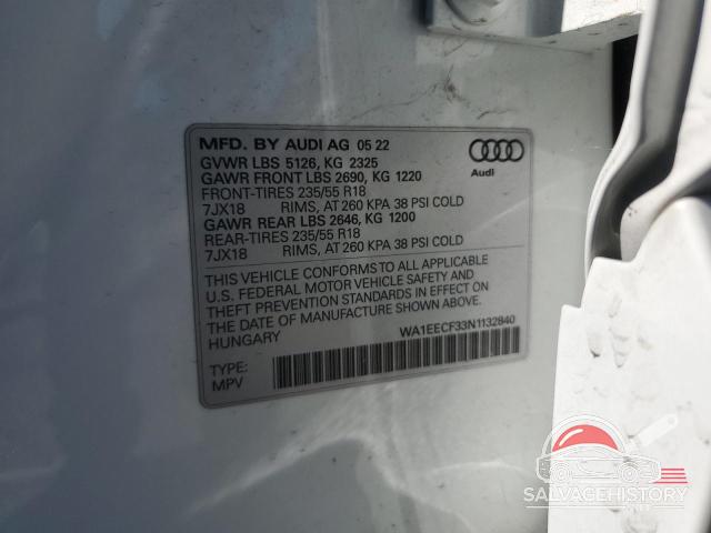 WA1EECF33N1132840 2022 AUDI Q3 photo no. 13