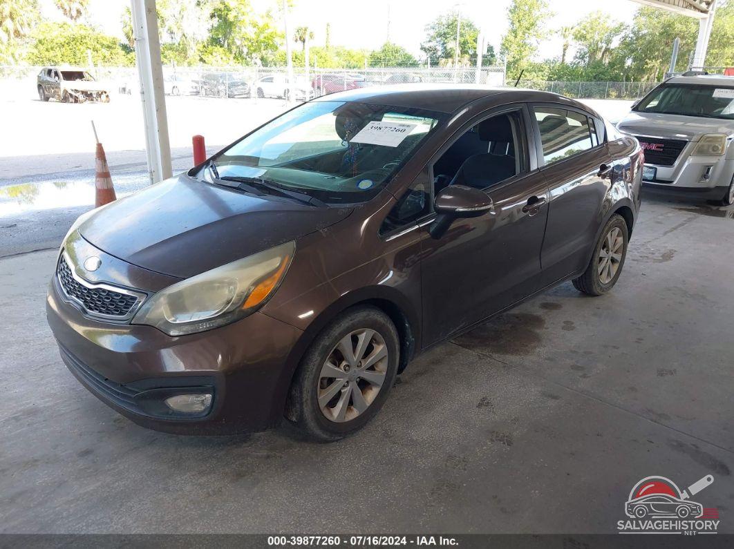 KNADN4A39E6335424 2014 KIA RIO photo no. 2
