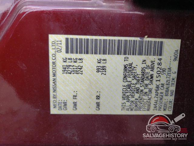 1N4AL2AP6BC150284 2011 NISSAN ALTIMA photo no. 12