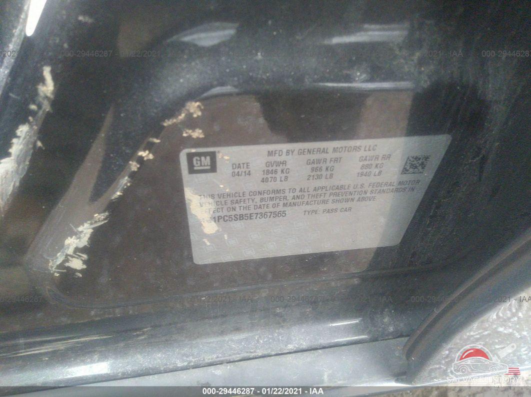 1G1PC5SB5E7367565 2014 CHEVROLET CRUZE photo no. 9