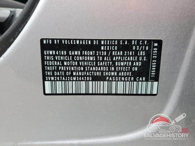 3VW267AJ2GM344280 2016 VOLKSWAGEN JETTA photo no. 12