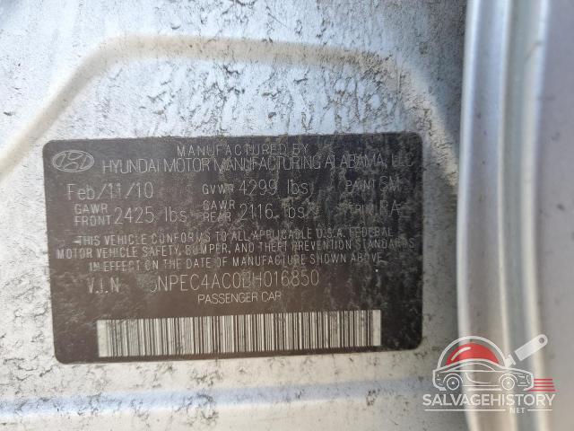 5NPEC4AC0BH016850 2011 HYUNDAI SONATA photo no. 12