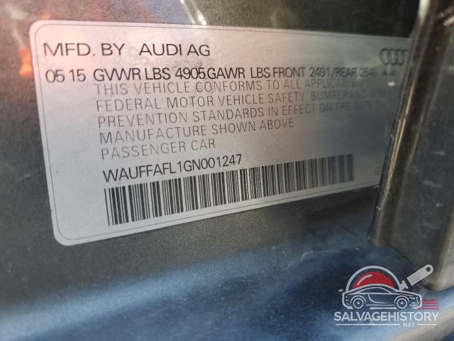 WAUFFAFL1GN001247 2016 AUDI A4 photo no. 12
