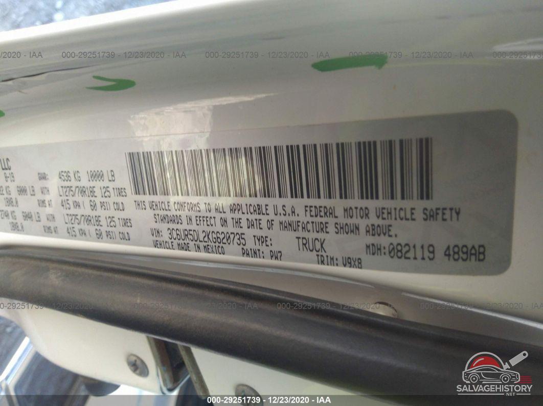 3C6UR5DL2KG620735 2019 RAM 2500 photo no. 9