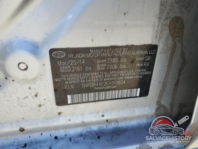 5NPDH4AE2EH511604 2014 HYUNDAI ELANTRA photo no. 12