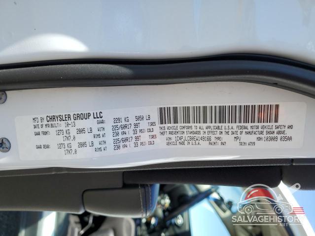 1C4PJLCB0EW149166 2014 JEEP GRAND CHER photo no. 12