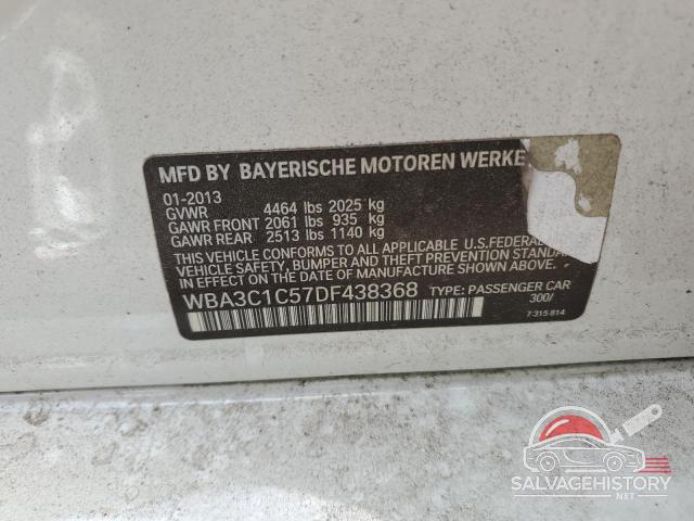 WBA3C1C57DF438368 2013 BMW 3 SERIES photo no. 12